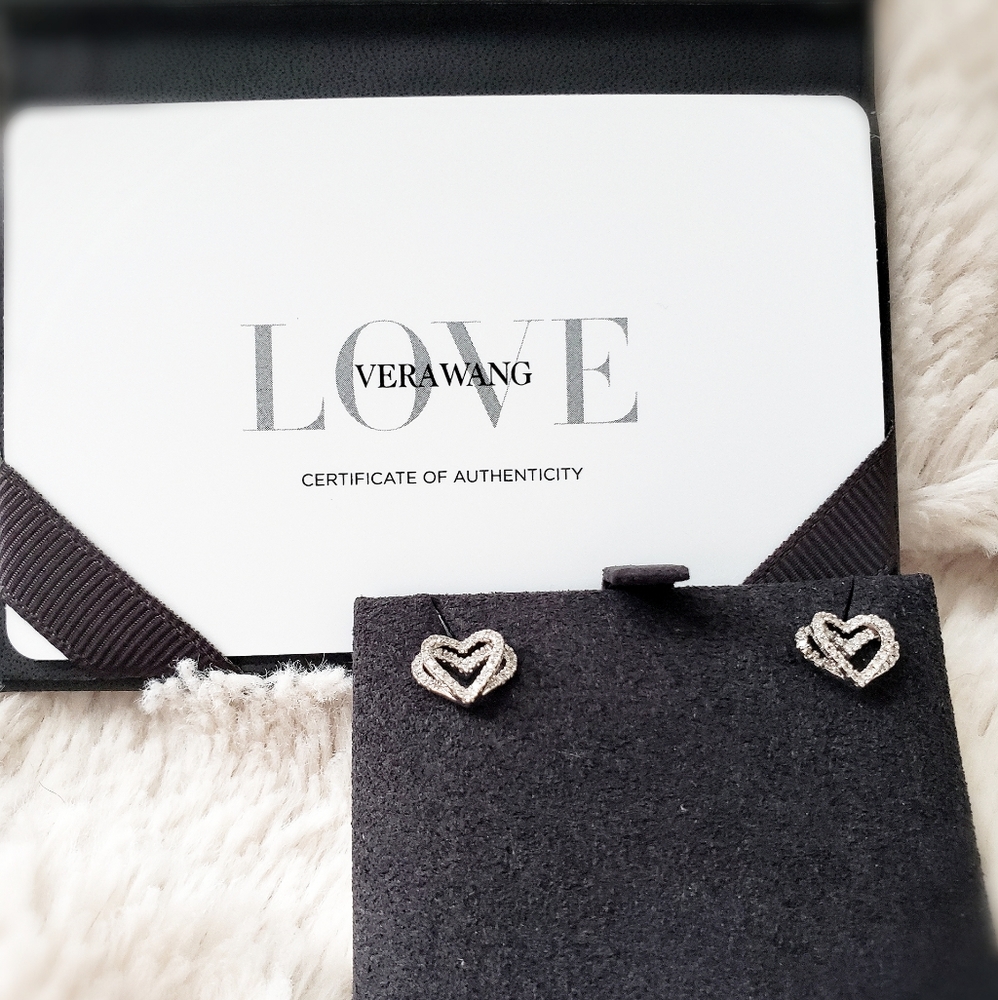 Vera Wang Love Authenticed Diamond Earrings